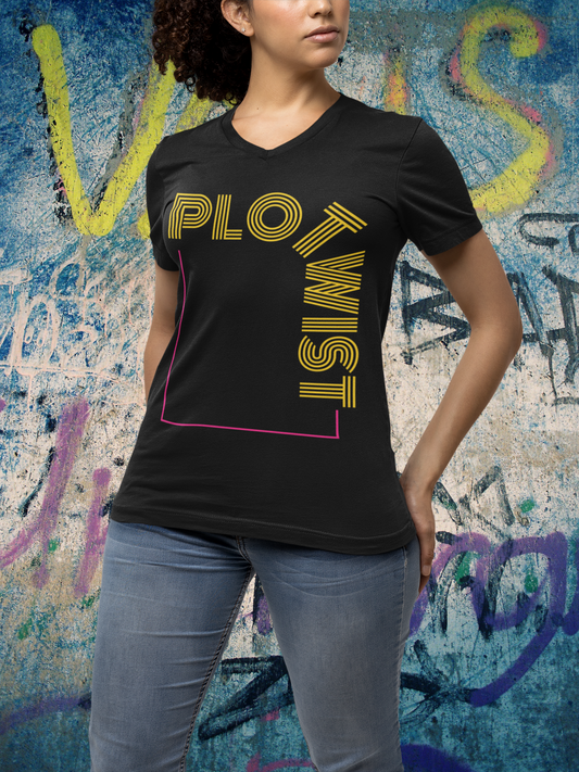 Plot Twist V-Neck Tee