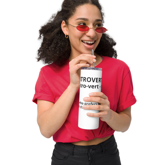 Booktrovert Stainless steel tumbler